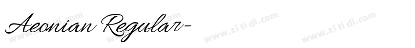 Aeonian Regular字体转换 Aeonian Regular字体转换